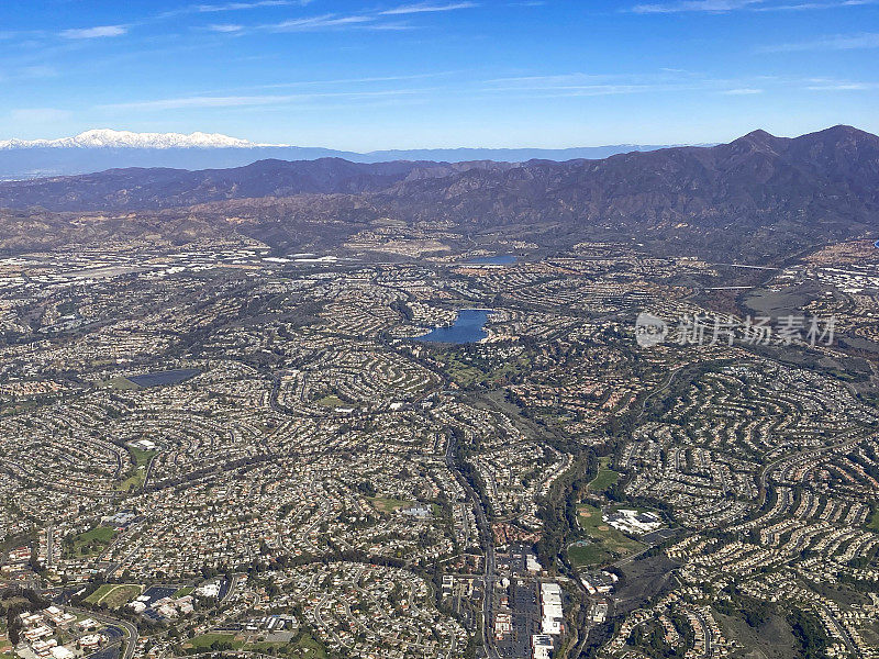 加利福尼亚州南部的Mission Viejo和周边地区。